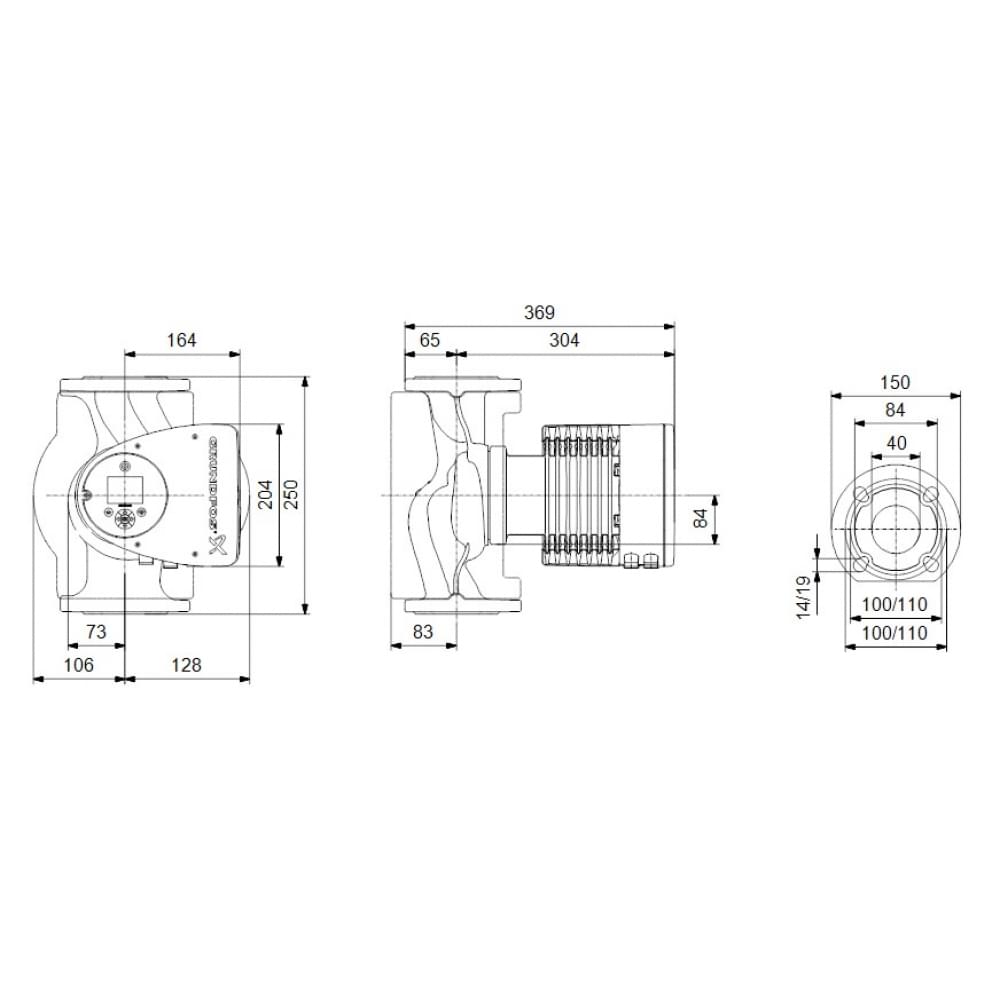 Циркуляционный насос Grundfos Magna3 40-150 F 250 (97924278)