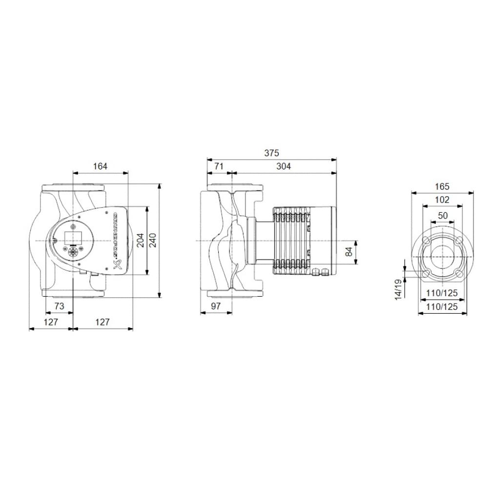 Циркуляционный насос Grundfos Magna3 50-40 F 240 (97924280)