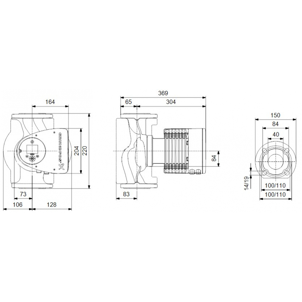 Циркуляционный насос Grundfos Magna3 40-100 F 220 (97924269)