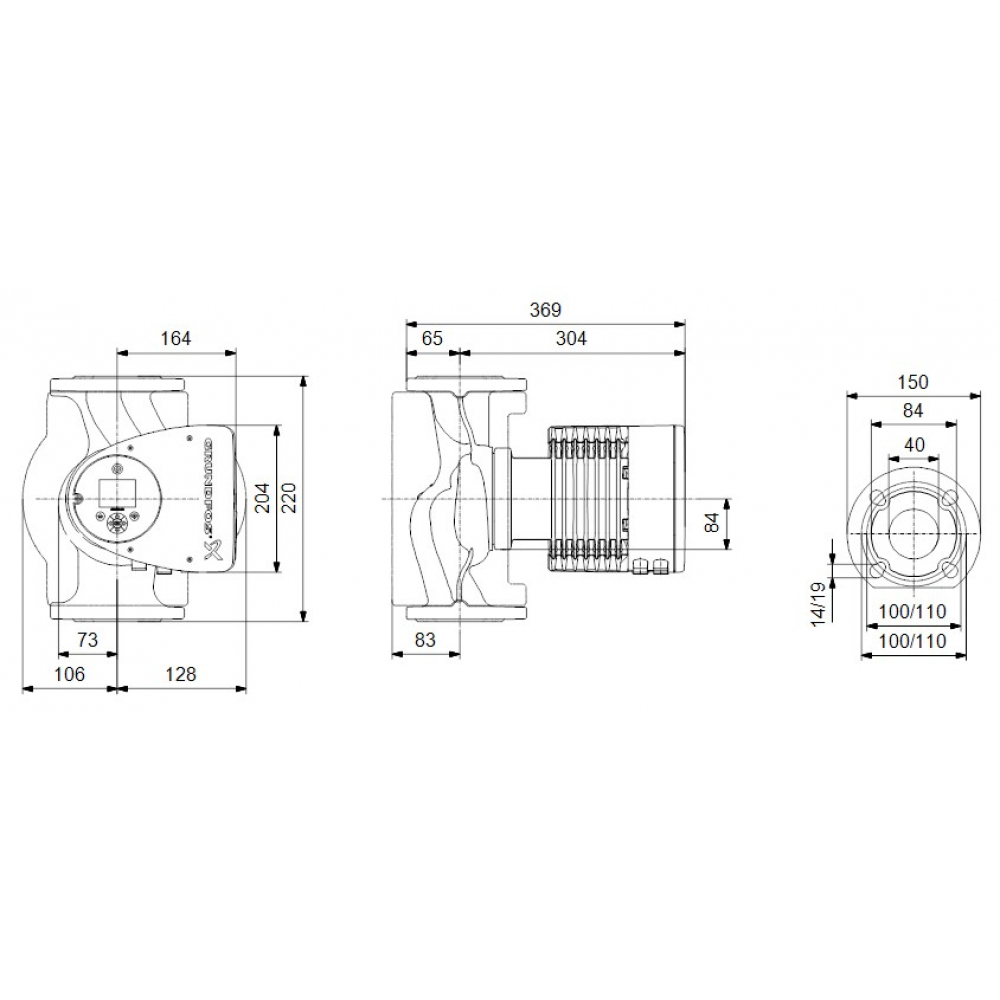 Циркуляционный насос Grundfos Magna3 40-80 F 220 (97924268)