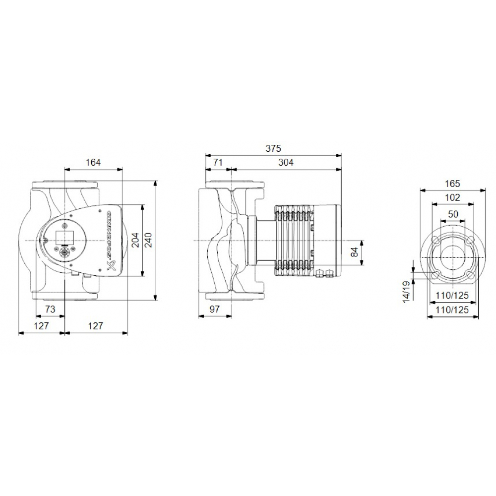 Циркуляционный насос Grundfos Magna3 50-80 F 240 (97924282)