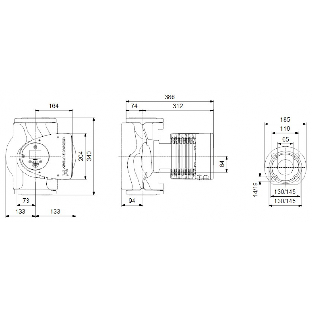 Циркуляционный насос Grundfos Magna3 65-80 F 340 (97924296)