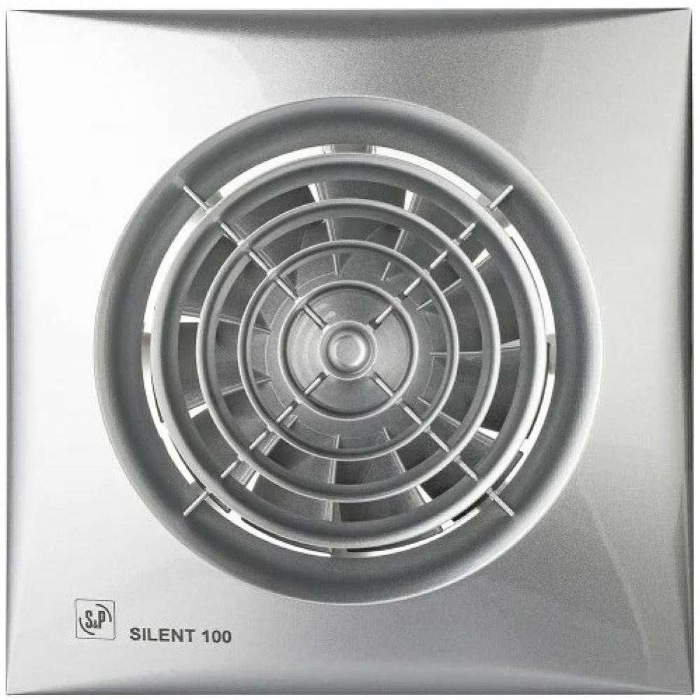 Витяжний вентилятор настінний Soler&Palau Silent-100 CHZ Silver (5210322300)