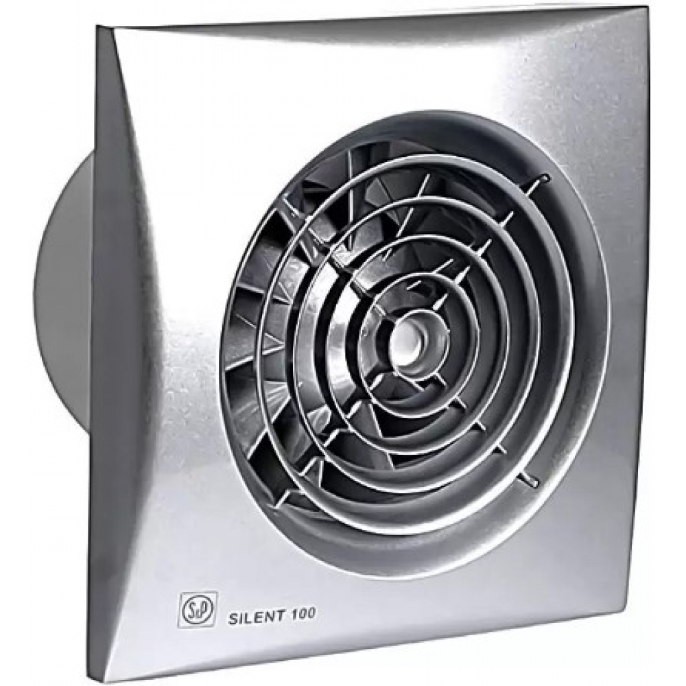 Витяжний вентилятор настінний Soler&Palau Silent-100 CHZ Silver (5210322300)