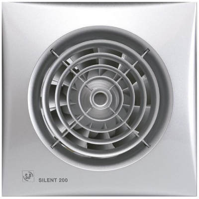 Витяжний вентилятор настінний Soler&amp;Palau Silent-200 CRZ Silver (5210320700)