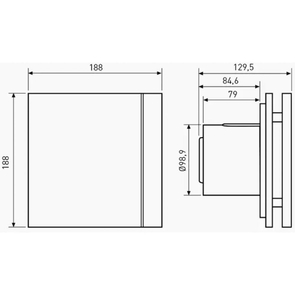 Вытяжной вентилятор настенный Soler&Palau Silent-100 CZ Grey Design - 4C (5210607300)