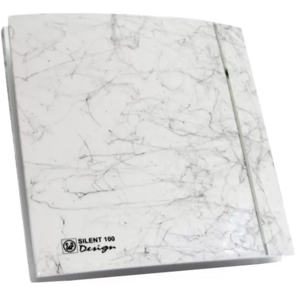 Вытяжной вентилятор настенный Soler&Palau Silent-100 CZ Marble White Design - 4C (5210612000)