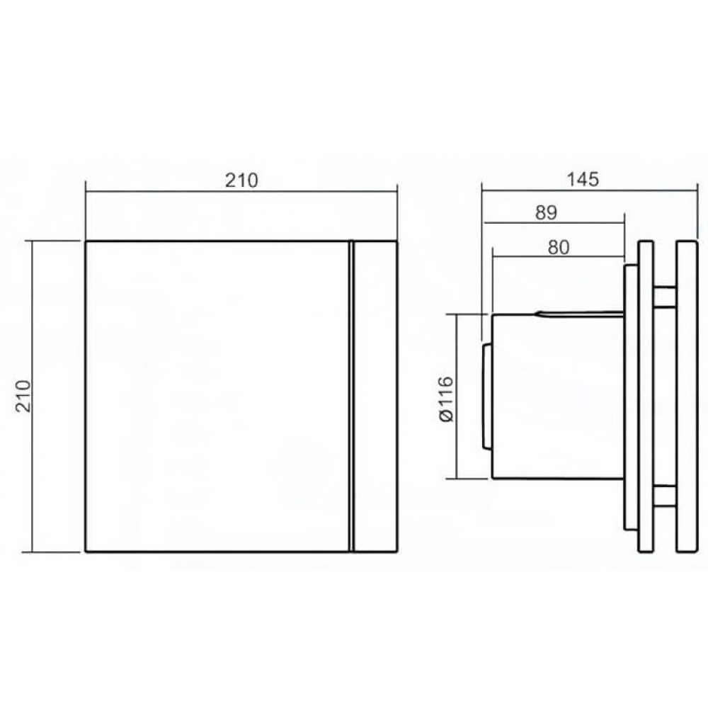 Вытяжной вентилятор настенный Soler&Palau Silent-200 CRZ Champagne Design - 4C (5210628500)