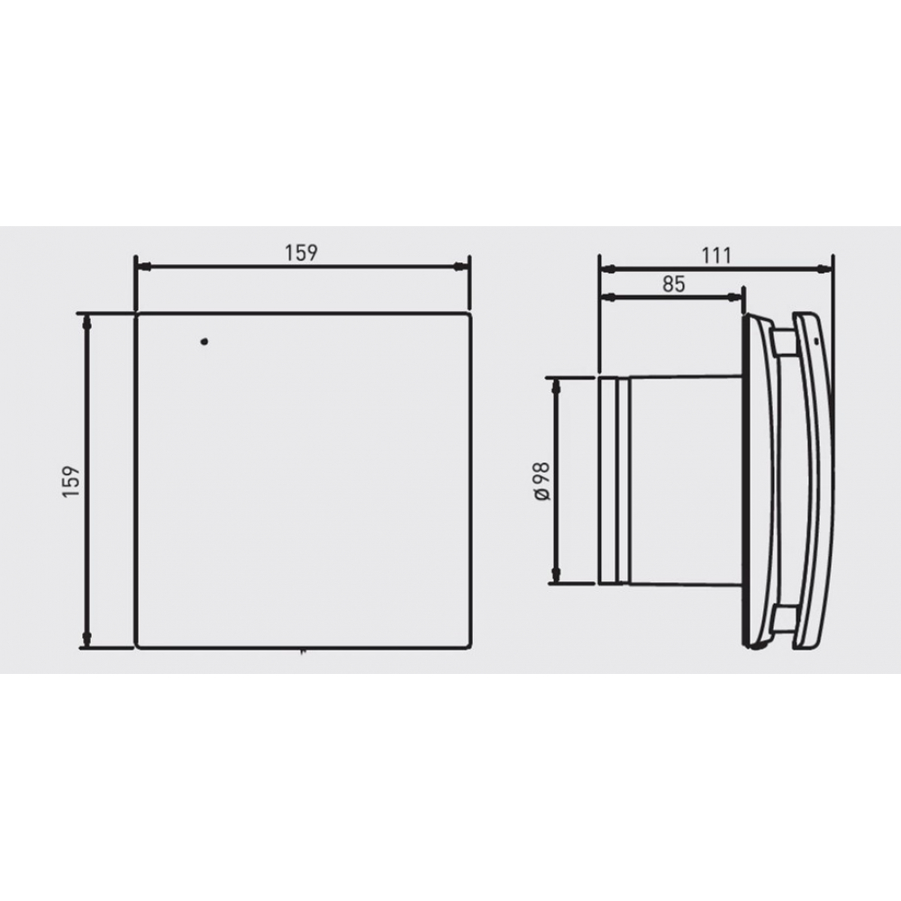 Вытяжной вентилятор настенный Soler&Palau Decor-100 CZ Design (5210217900)