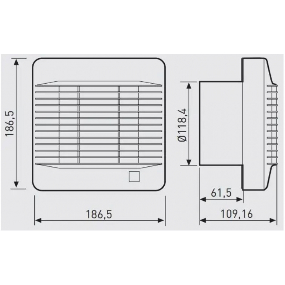 Витяжний вентилятор настінний Soler&Palau EDM-200 H (5211558100)