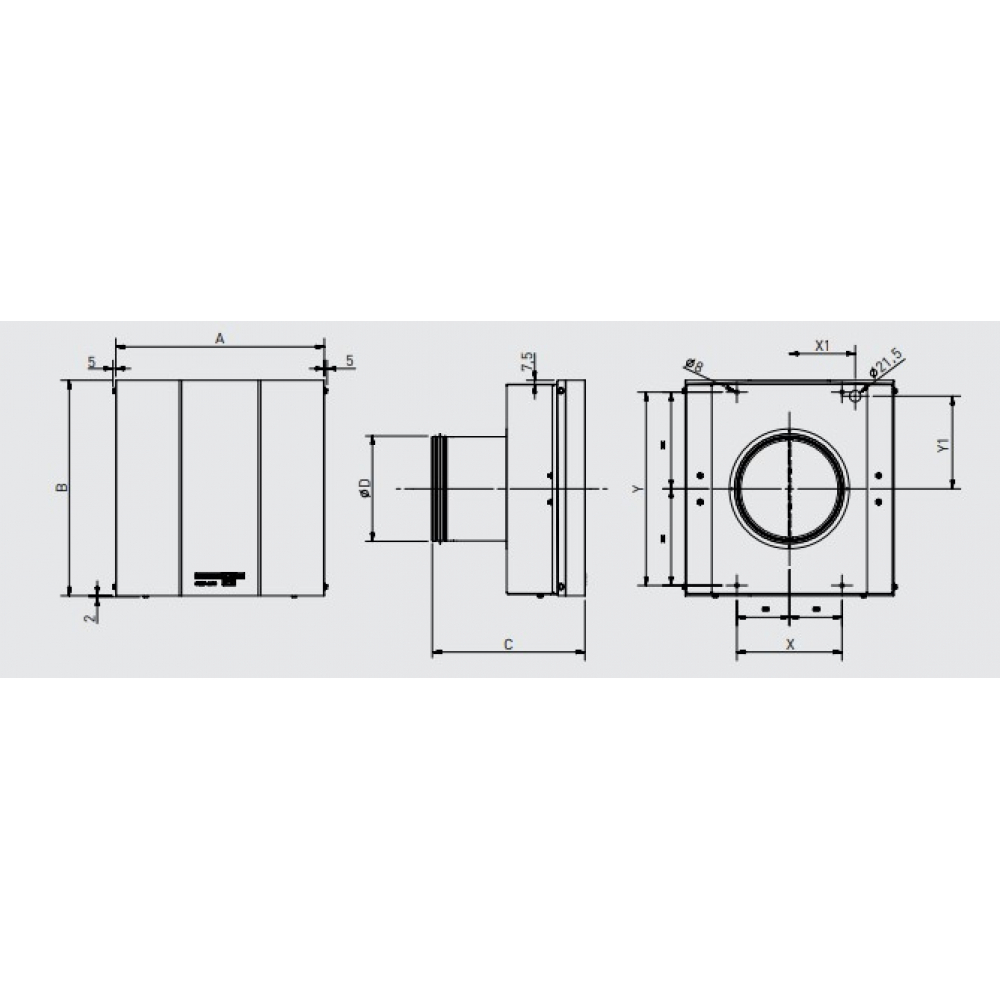 Вытяжной вентилятор настенный Soler&Palau SWF-200 (5210600900)