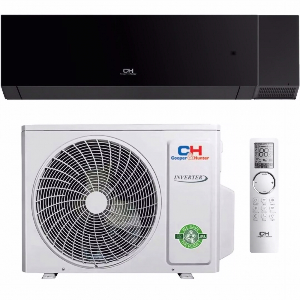 Кондиционер настенный Cooper&Hunter CH-S24FTXAN-BL R32 Wi-Fi Nature (Black)
