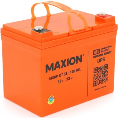 Акумулятор гелевий Maxion GEL BP OT 12V 33Ah