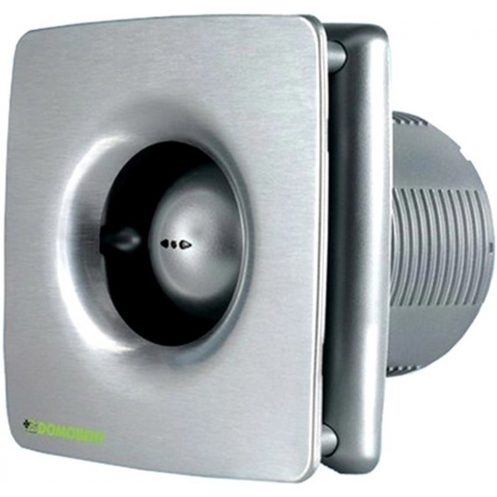 Вытяжной вентилятор настенный Домовент 100 РА алюм. мат.