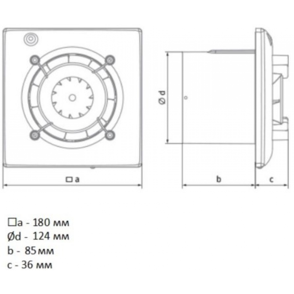 Витяжний вентилятор настінний Blauberg Omega 125