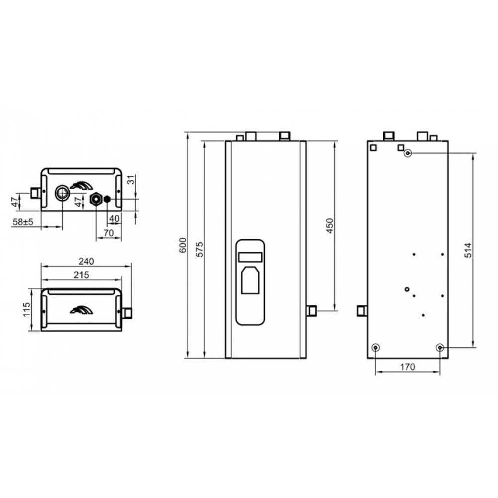 Котел электрический Dnipro Мини КЭО-15/380 МЦ (цифровой)