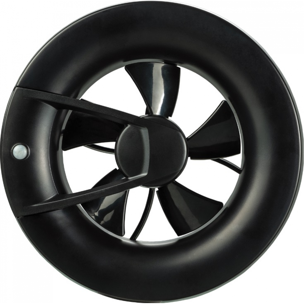 Вытяжной вентилятор настенный Vents Арк Смарт чорний