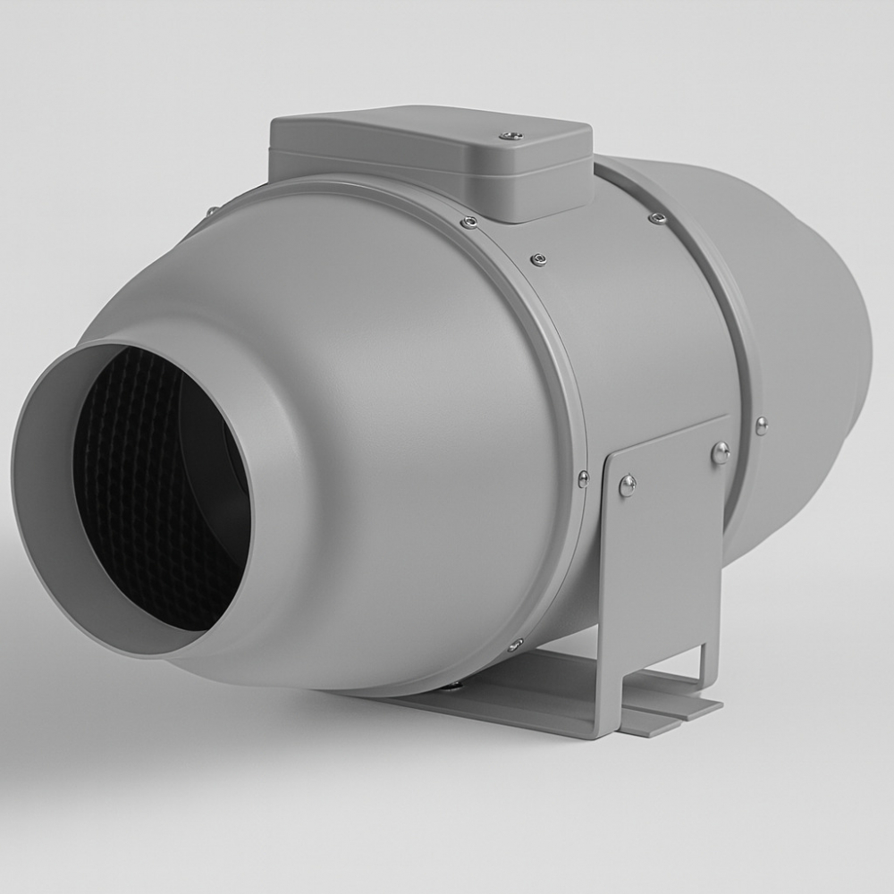 Канальний вентилятор Vents ТТ Сайлент-М 150 сірий