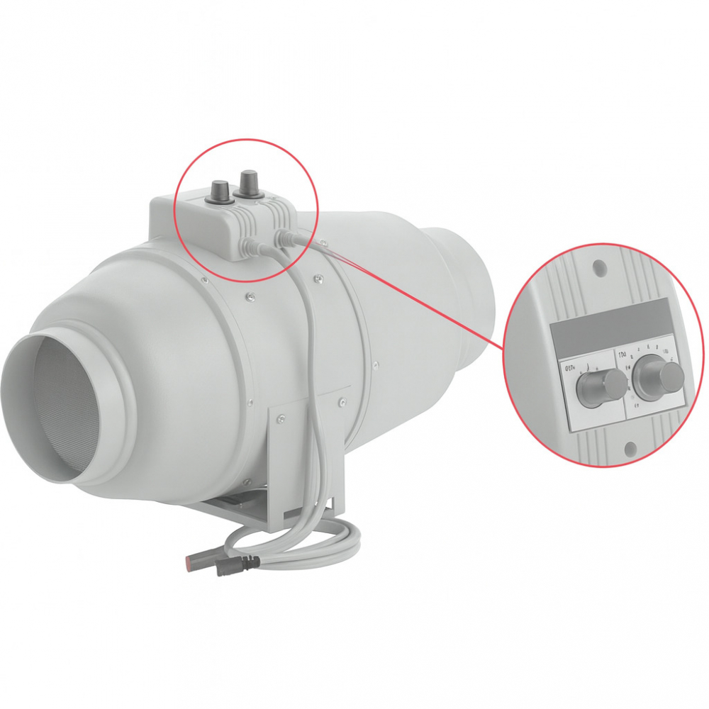 Канальний вентилятор Vents ТТ Сайлент-М 150 сірий