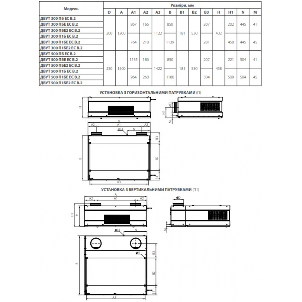 Приточно-вытяжная установка Vents ДВУТ 500 ПБЕ2 ЕС А21 В.2