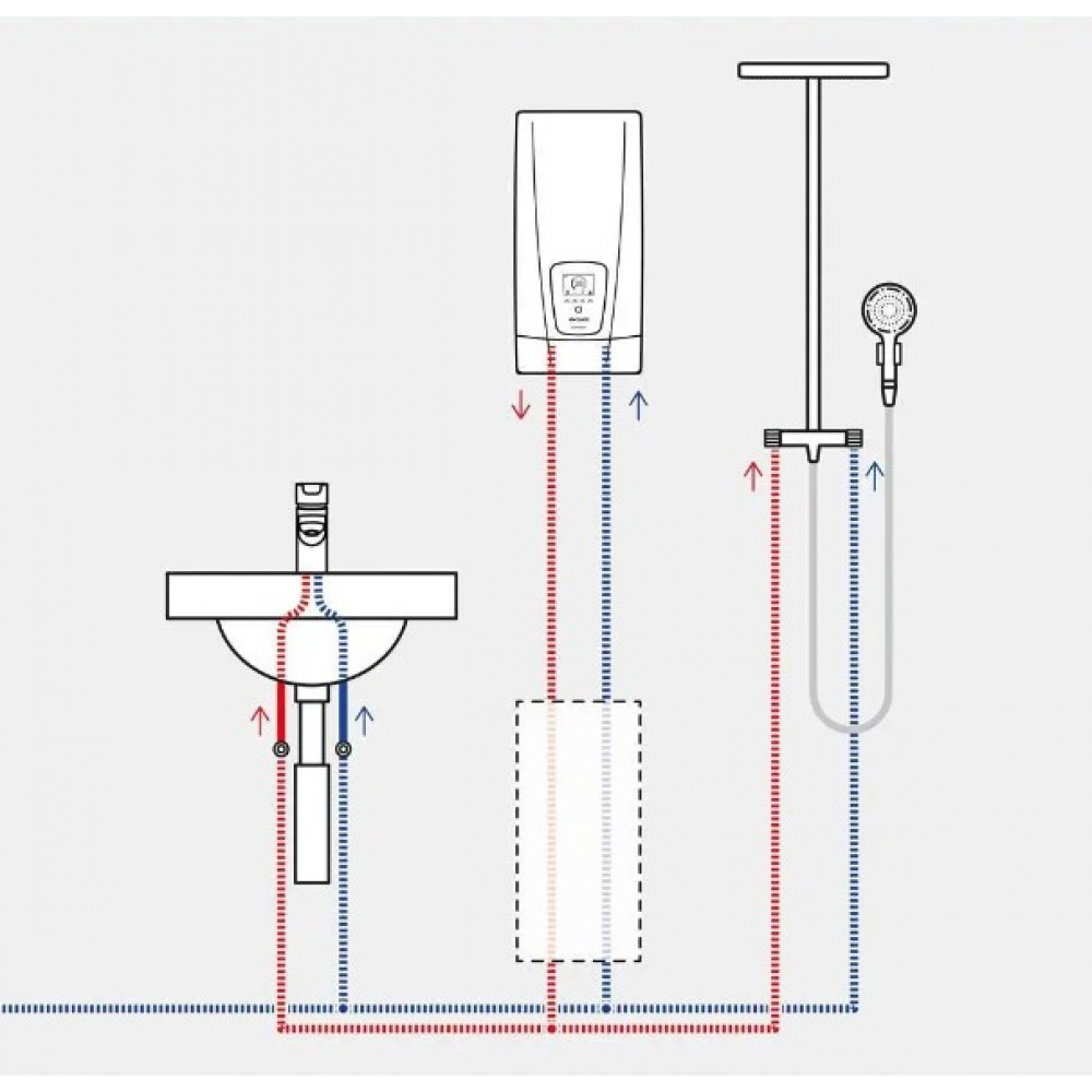 Проточный водонагреватель Clage DEX - 18/21/24/27 кВт 380 В