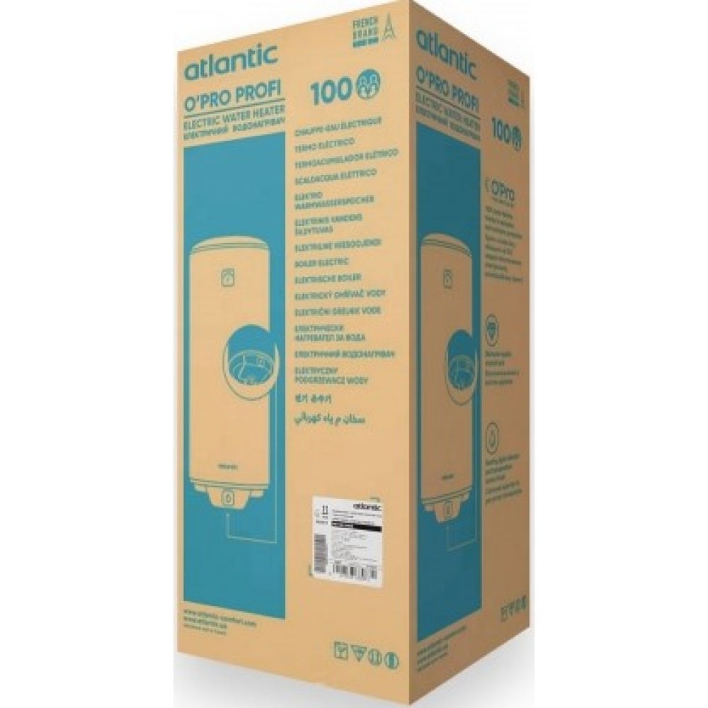 Бойлер накопичувальний електричний Atlantic Opro Horizontal HM 100 D400S (1500W) (863087)