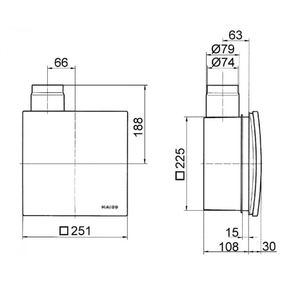 Вытяжной вентилятор в корпус Maico ER 60 VZ (0084.0101)