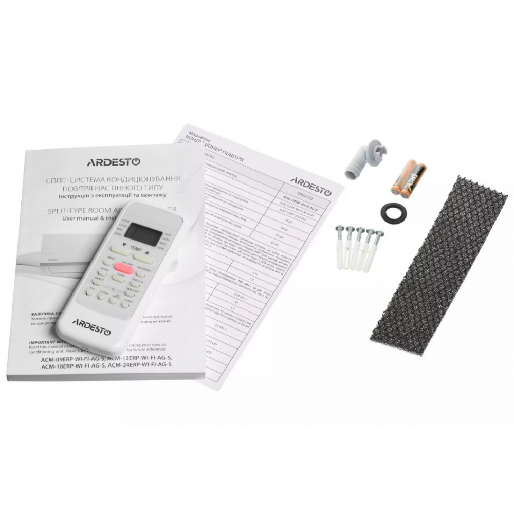 Кондиционер настенный Ardesto ACM-11INV-R32-WF-AG-S