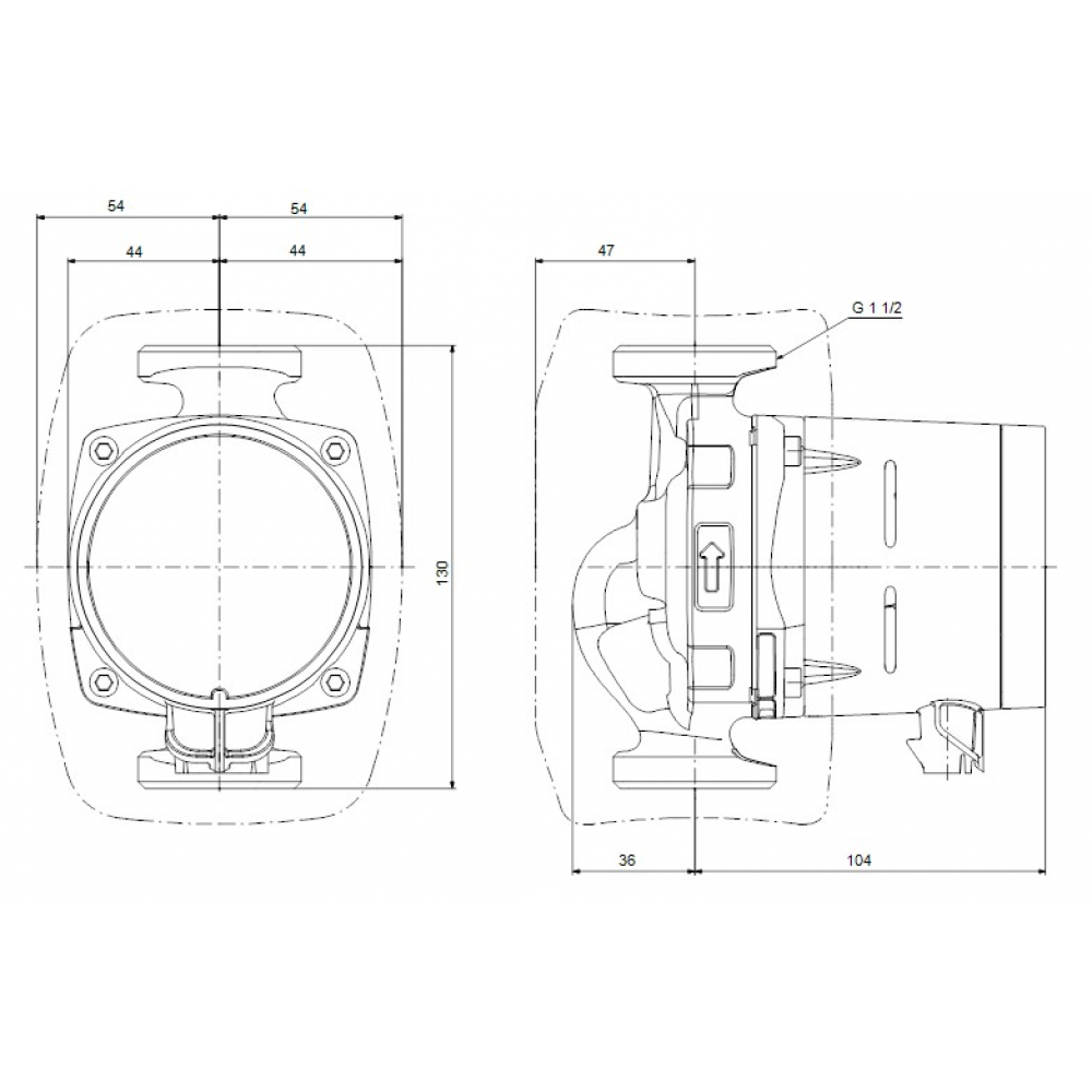 Циркуляционный насос Grundfos Alpha3 25-80 130 (99371955)