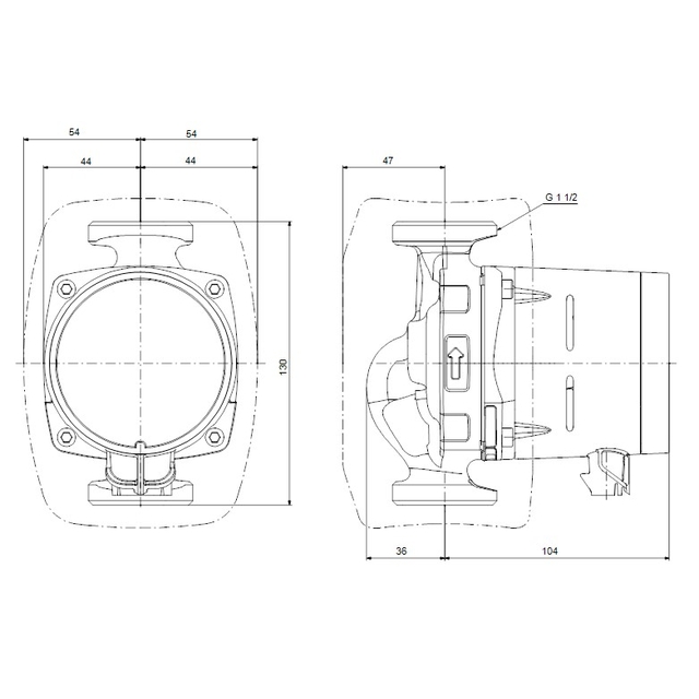 Циркуляционный насос Grundfos Alpha3 25-80 130 (99371955)