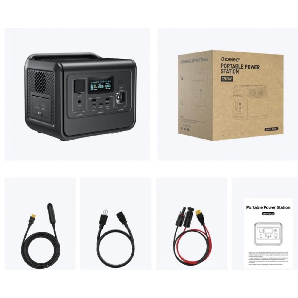 Портативная зарядная станция Choetech BS060 800W 512Wh