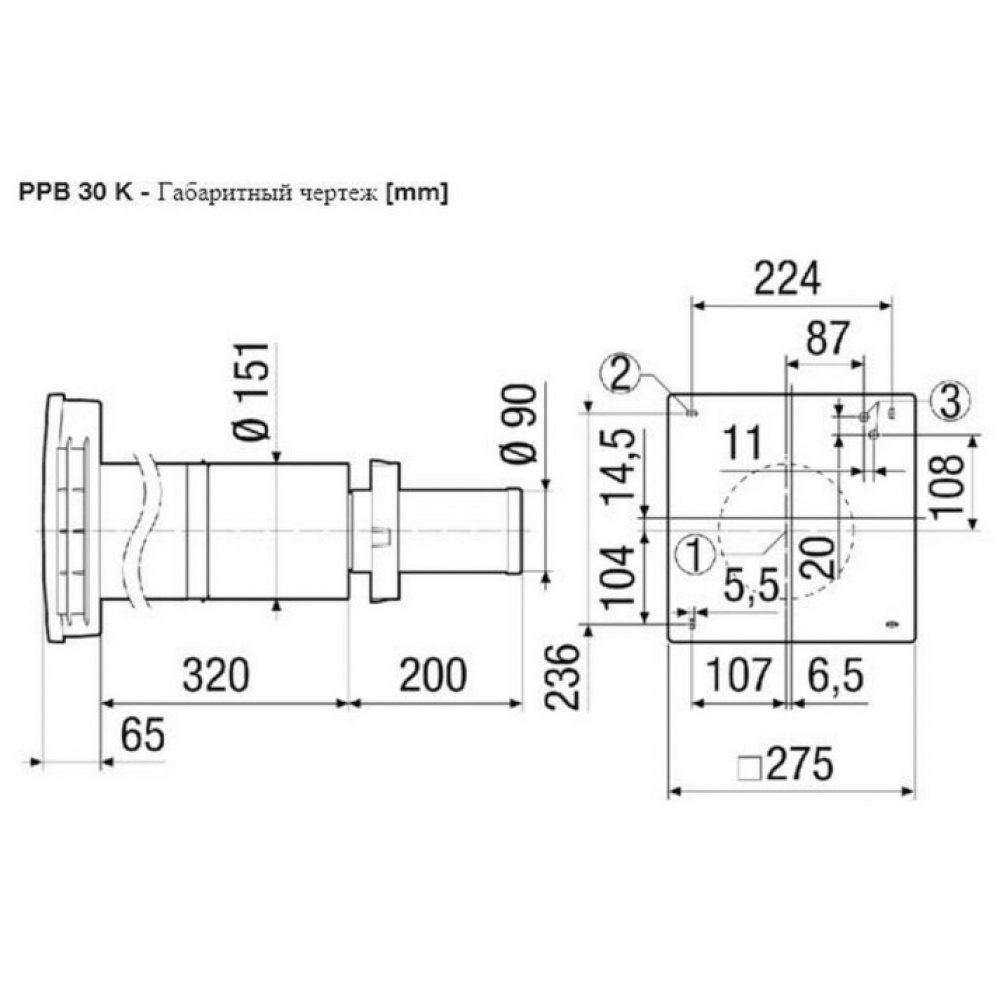 Рекуператор бытовой Maico PPB 30 O