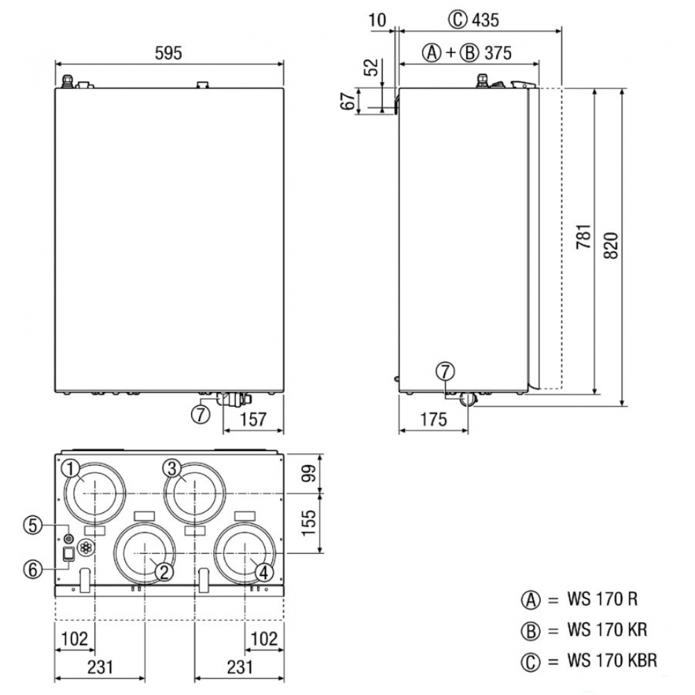 Приточно-вытяжная установка Maico WS 170 KRET
