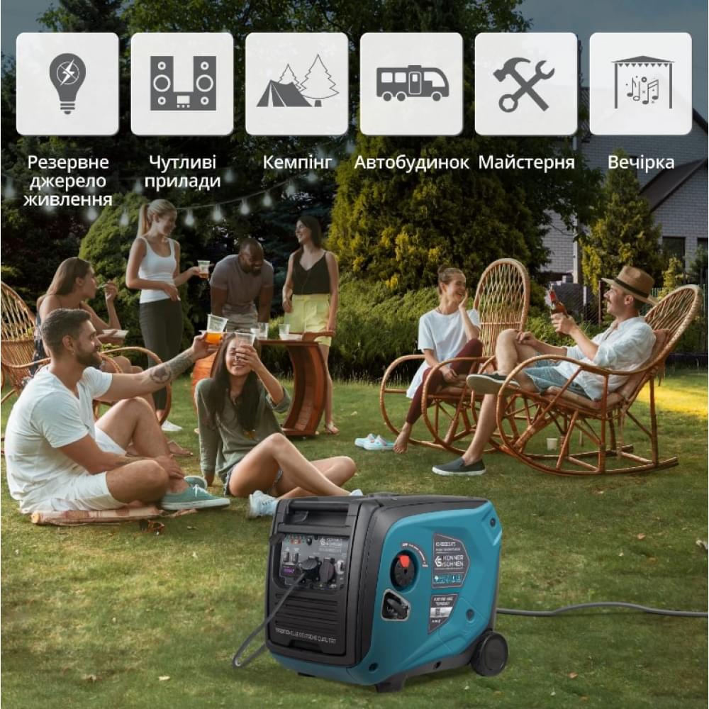 Инверторный бензиновый генератор Könner&Söhnen KS 4000iE S ATS