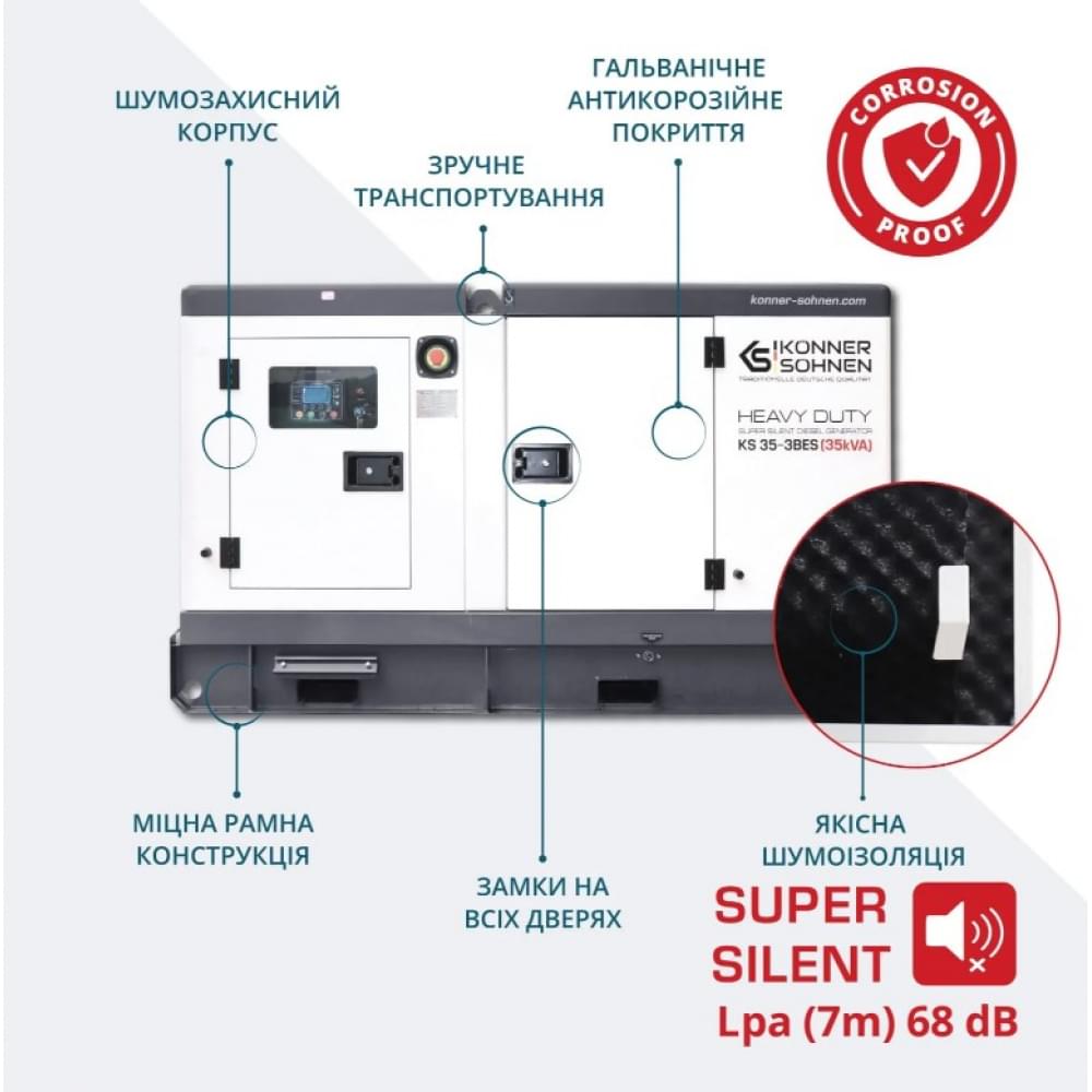 Дизельний генератор Könner&Söhnen KS 35-3BES