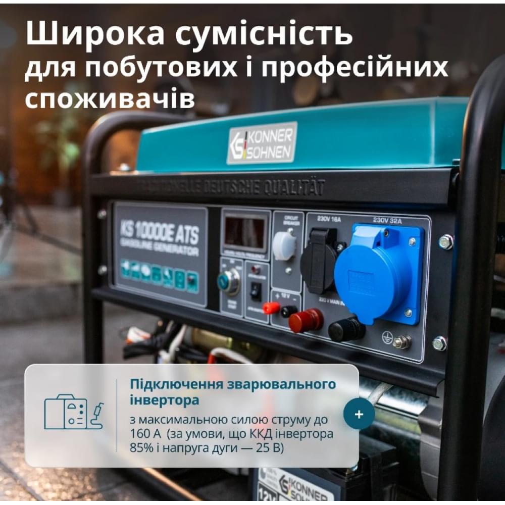 Бензиновый генератор Könner&Söhnen KS 10000E ATS