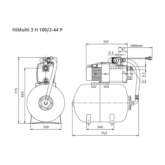 Насосна станція Wilo HiMulti3H100/2-44P (2549345)
