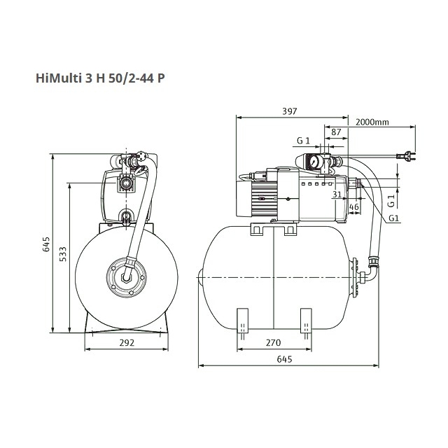 Насосная станция Wilo HiMulti3H50/2-44P (2549341)