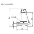 Дренажно-фекальний насос Wilo Padus MINI3-M04.12/M06-523/A-10M (3118612)