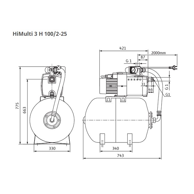 Насосна станція Wilo HiMulti3H100/2-25 (2549355)