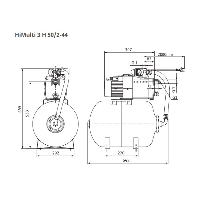 Насосна станція Wilo HiMulti3H50/2-44 (2549351)