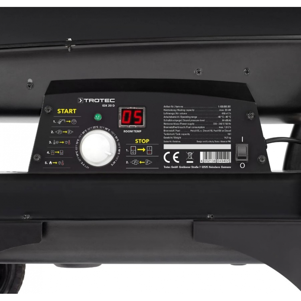 Теплова гармата Trotec IDX 20 D