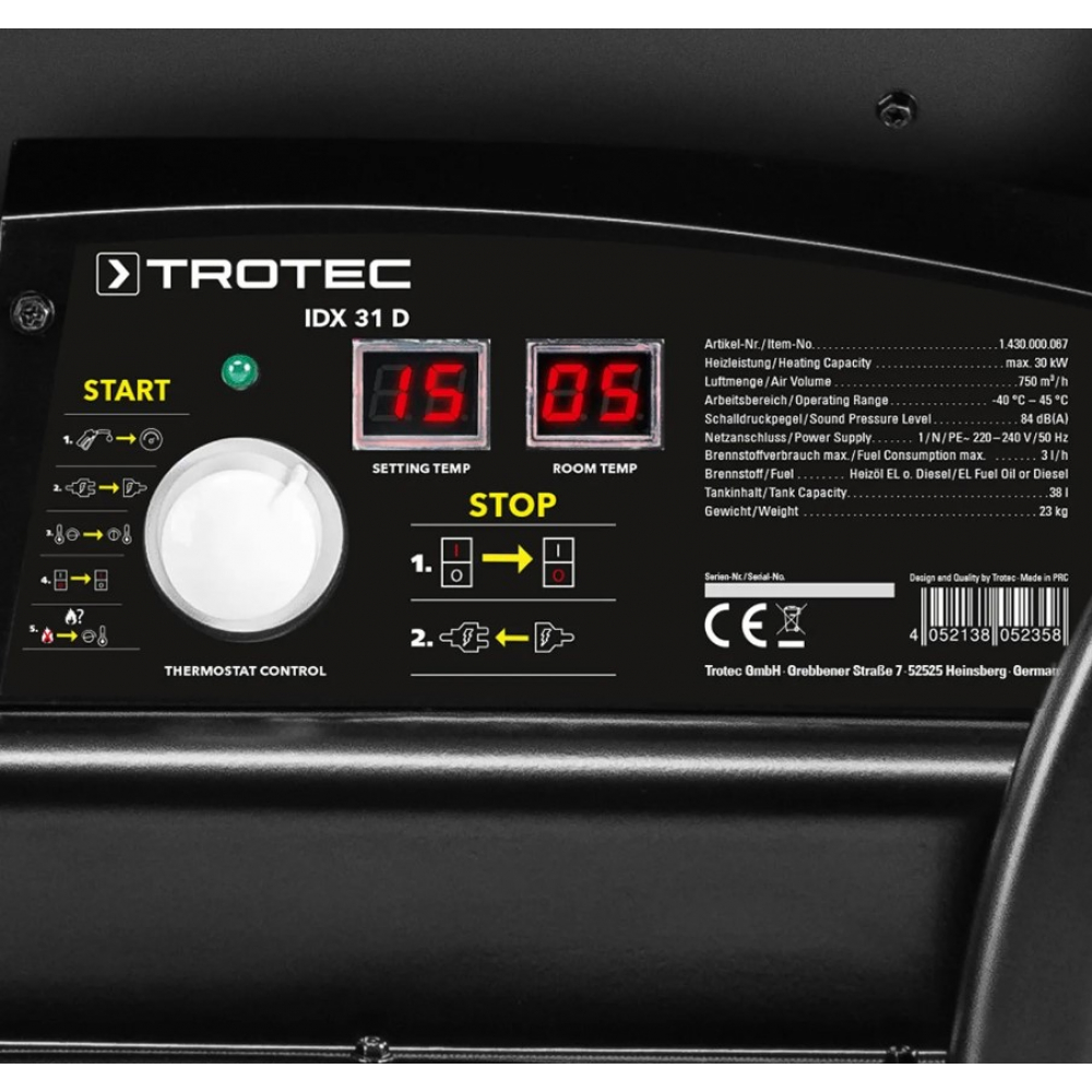 Тепловая пушка Trotec IDX 31 D