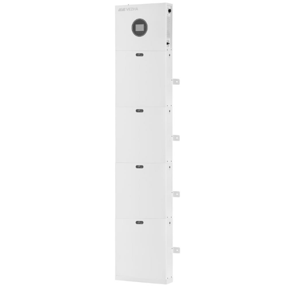 Комплект резервного питания 2E PowerWall Vezha 5000 Вт, 20.48 кВт/ч, MPPT 5.5 кВт, WiFi (2E-ESS-PWV5-20)