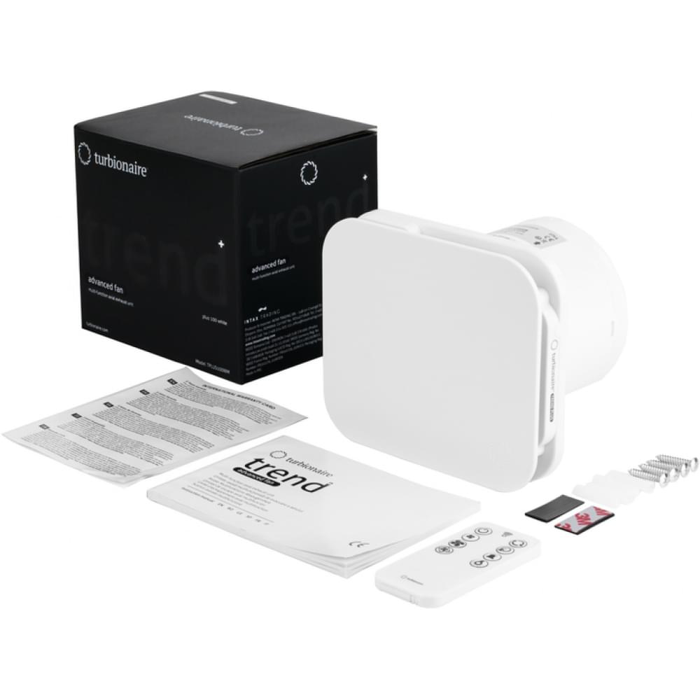 Вытяжной вентилятор настенный Turbionaire Trend Plus 100 WM