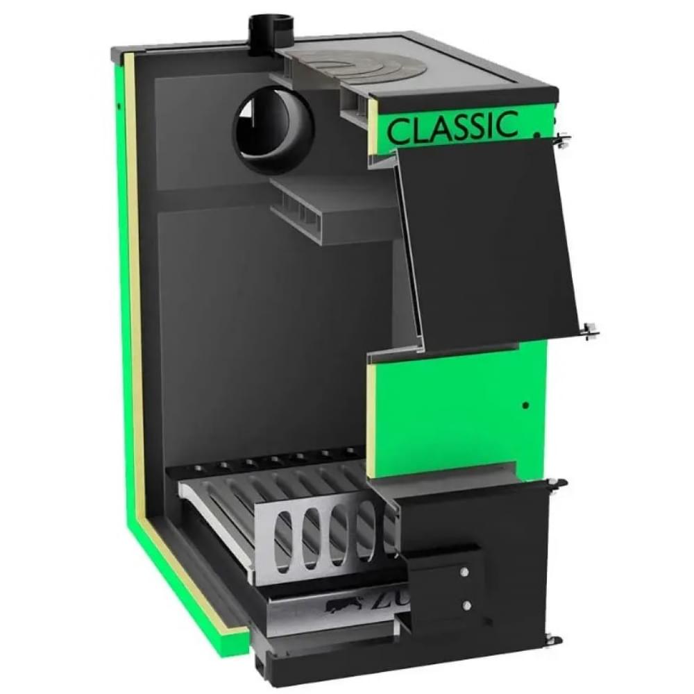 Котел твердотопливный длительного горения Zubr Classic Termo плита 18 кВт