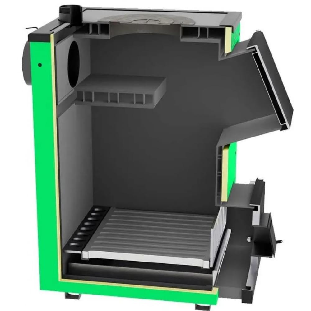 Котел твердотопливный длительного горения Zubr Classic Termo плита 18 кВт