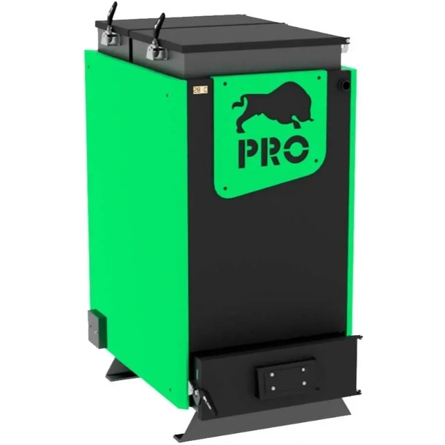 Котел твердотопливный длительного горения Zubr Pro - 10 кВт