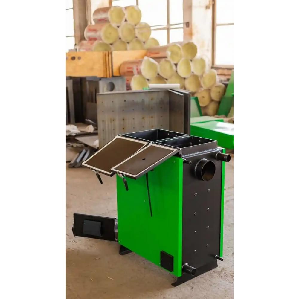 Котел твердотопливный длительного горения Zubr Pro - 55 кВт