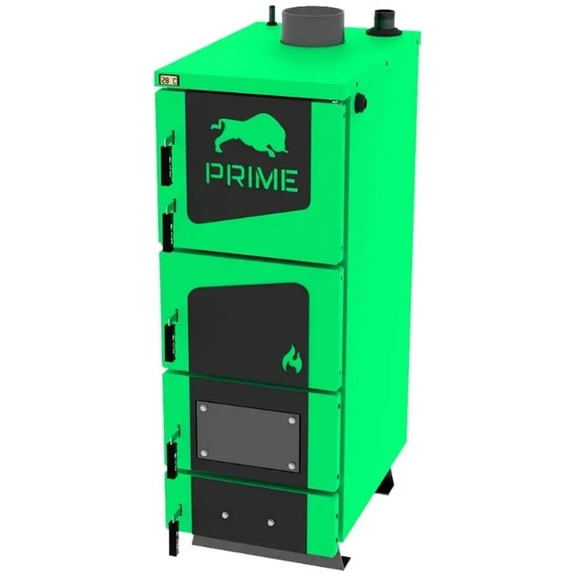 Котел твердотопливный длительного горения Zubr Prime 20 кВт